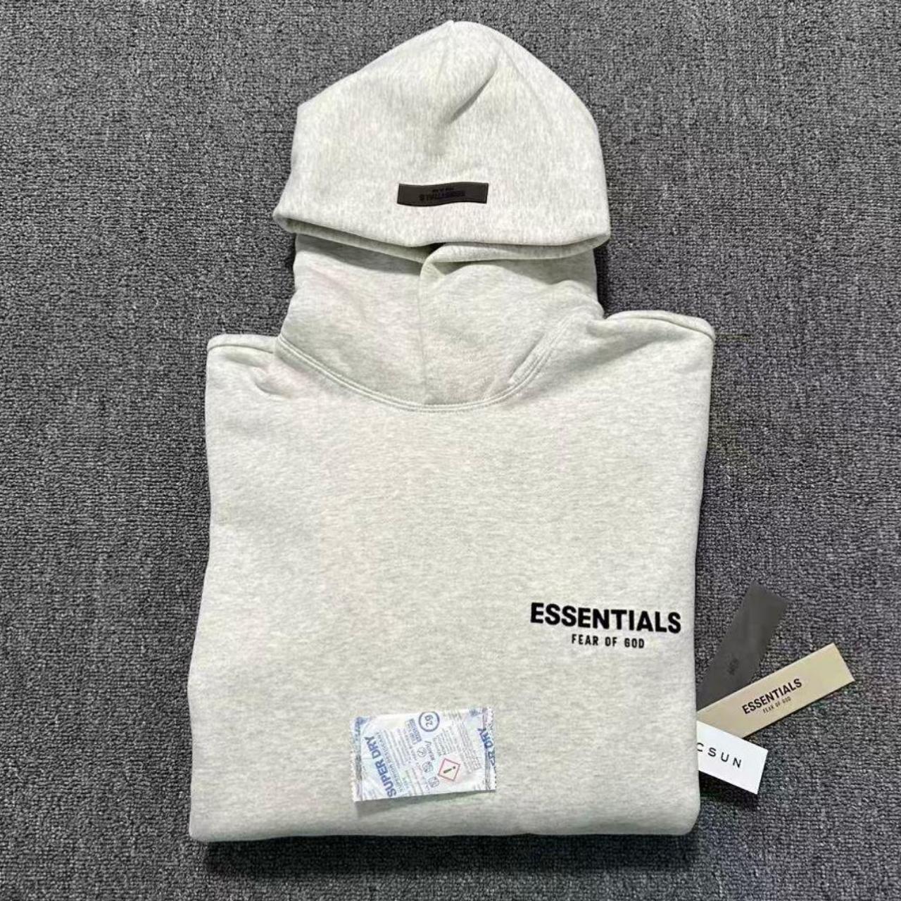 ESSENTIALS HOODIE (white oatmeal)