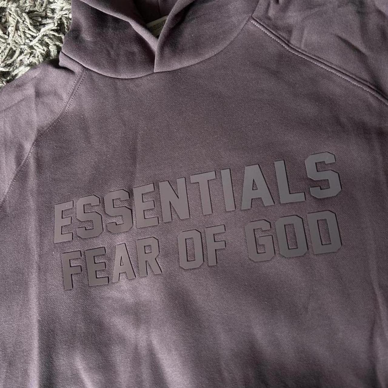 ESSENTIALS HOODIE (purple and brown)