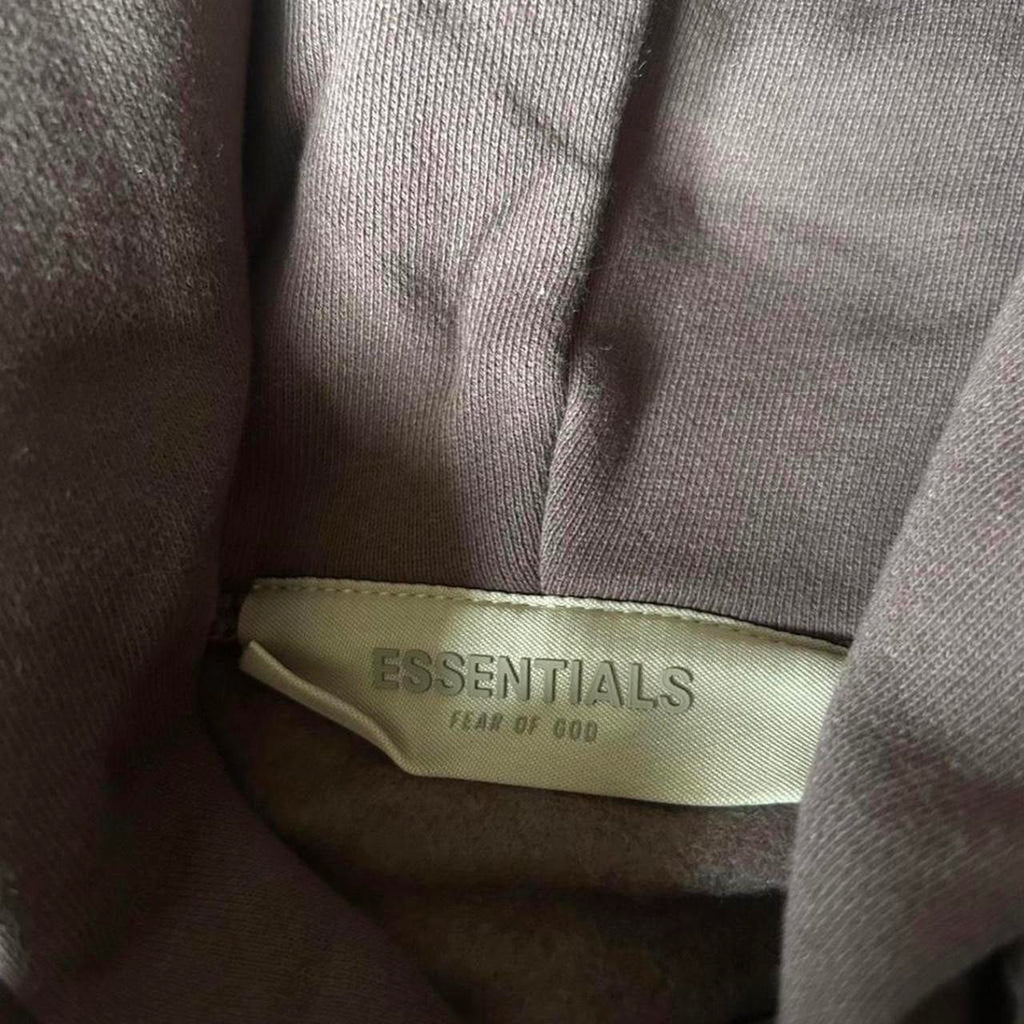 ESSENTIALS HOODIE (purple and brown)