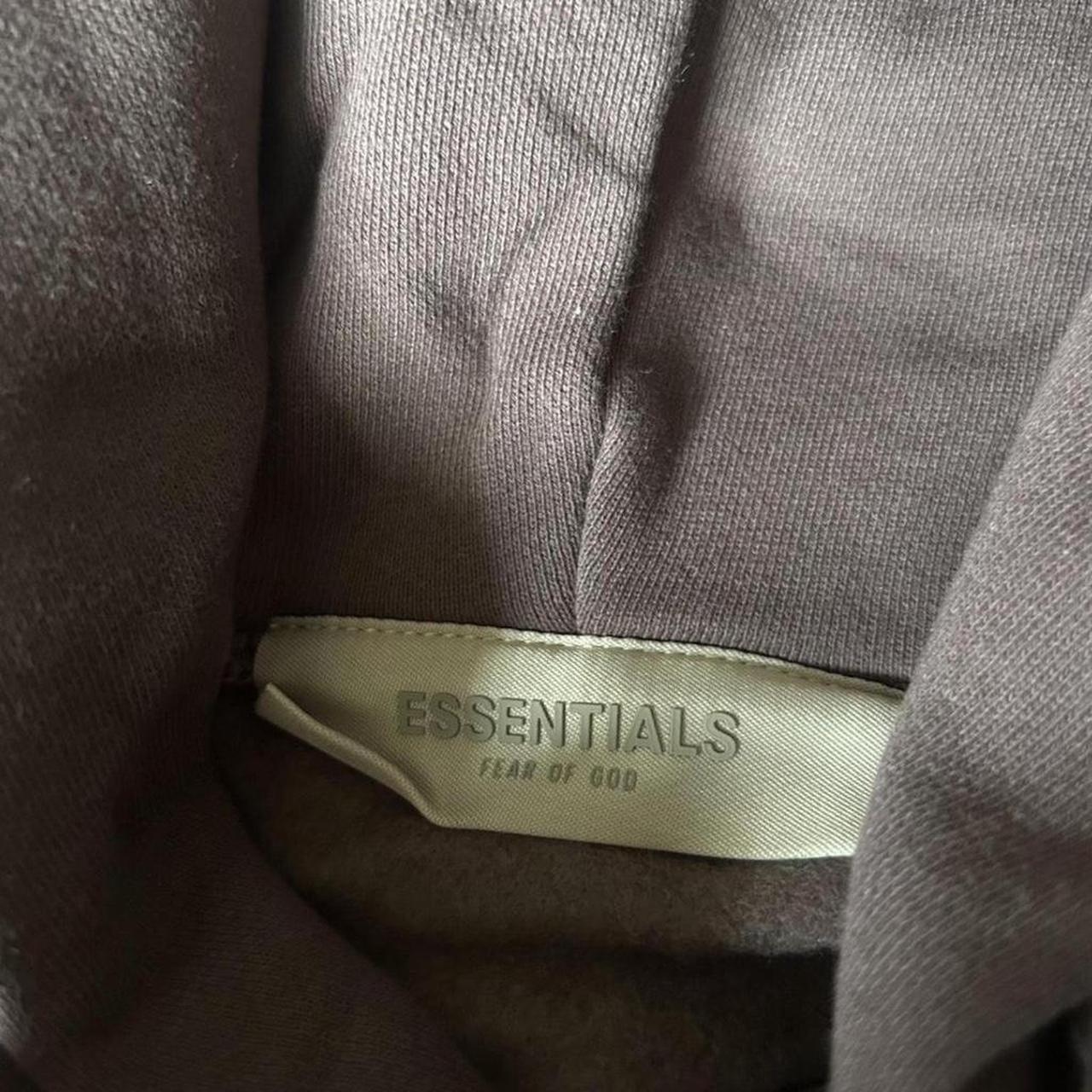 ESSENTIALS HOODIE (purple and brown)