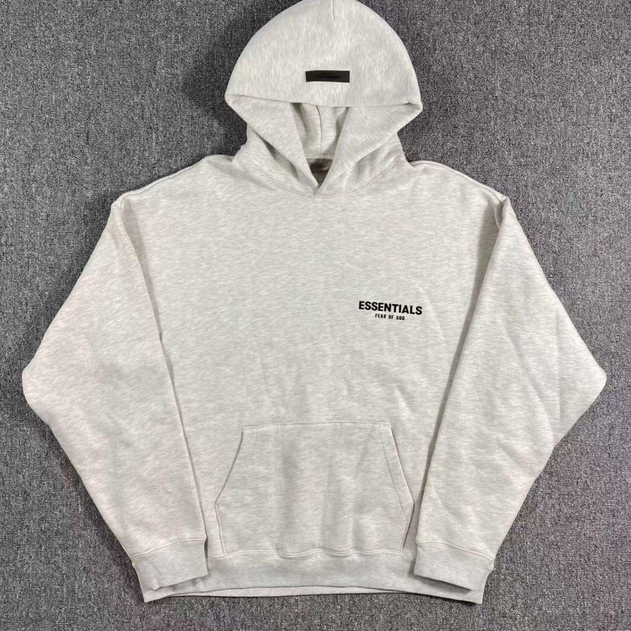 ESSENTIALS HOODIE (white oatmeal)
