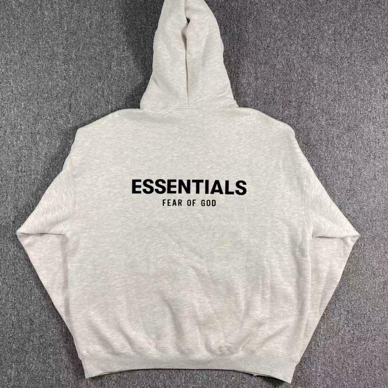 ESSENTIALS HOODIE (white oatmeal)