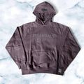 ESSENTIALS HOODIE (purple and brown)